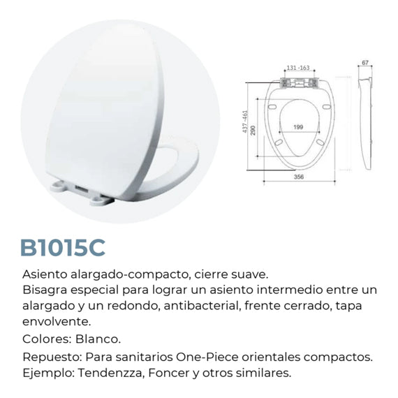 R&T - Asiento Alarg. R&T B1015C C.Lento Blanco