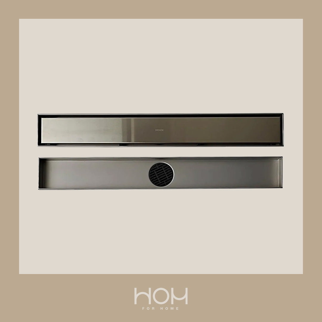 Moen - Coladera P/Piso Moen 207322 Rect (Ins Ceram.)