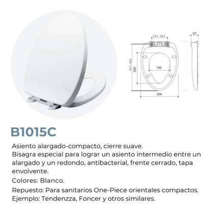 R&T - Asiento Alarg. R&T B1015C  C.Lento Blanco