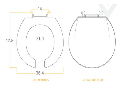 Vicar - Asiento Red. Vicar M-92 Extra Blanco