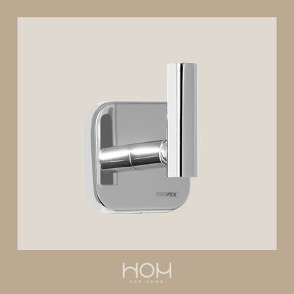Helvex - Gancho Sencillo Piazza Pia-106 Cromo