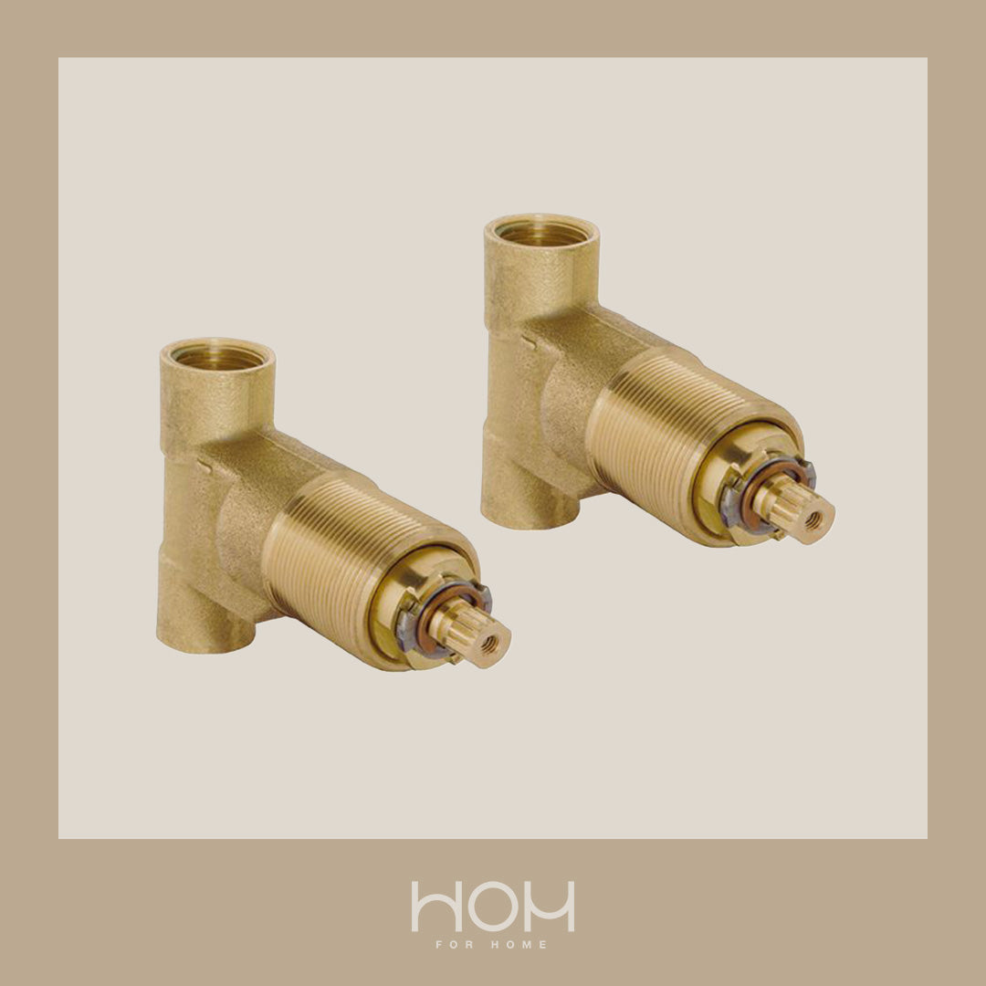 Helvex - Llaves Empotrar E-60-Aq Rosc. S/Chap.