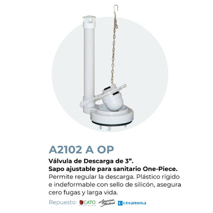 R&T - Valvula Descarga R&T A2102 A Op 3Pg (Loft-Hermes)