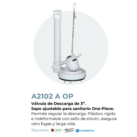 R&T - Valvula Descarga R&T A2102 A Op 3Pg (Loft-Hermes)