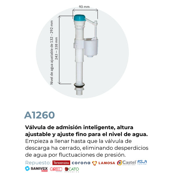 R&T - Valvula Llenado R&T A1260 Op (Loft-Hermes)