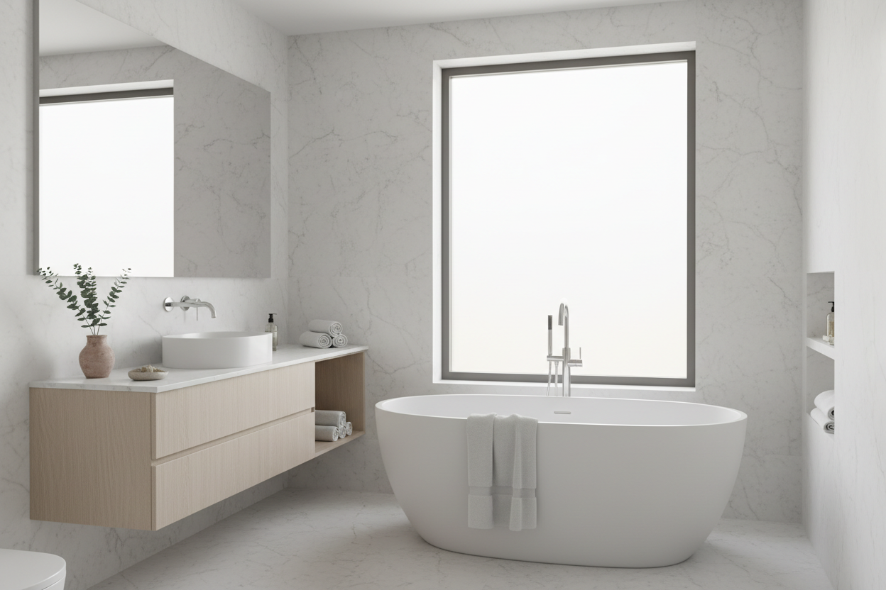 Bathroom asthetic, elegant and minimalist