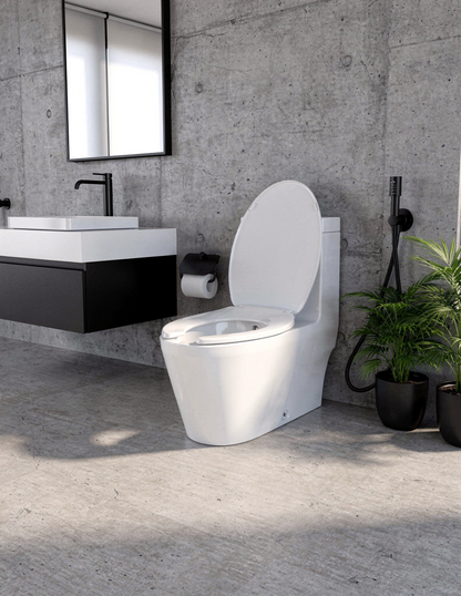 Asiento WC Alargado Bemis 175AR Blanco Cierre Estándar