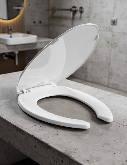 Asiento WC Alargado Bemis 175AR Blanco Cierre Estándar